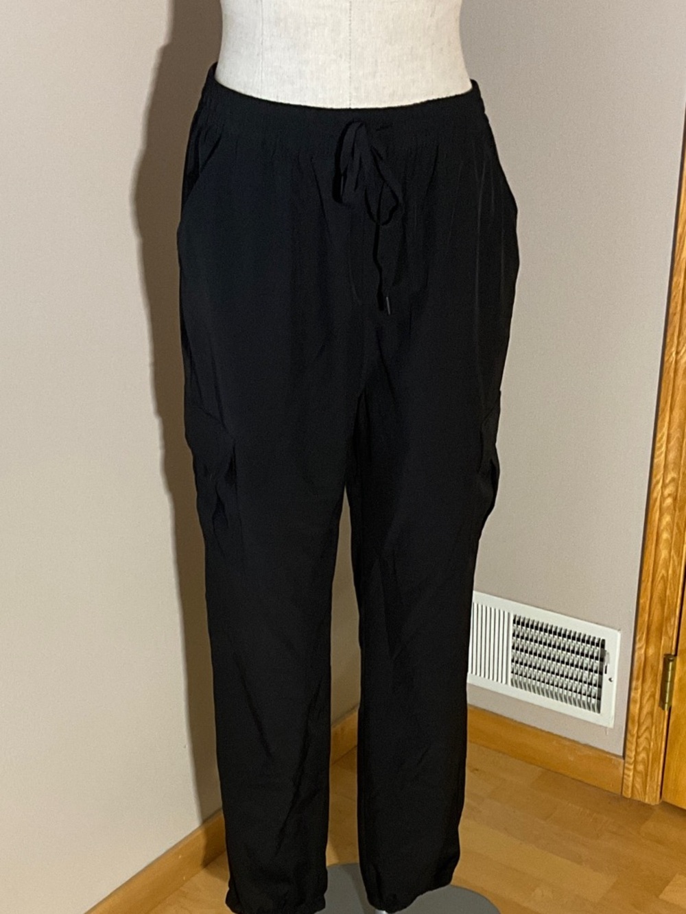 Women's Black Drawstring Casual Pants